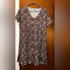Cheetah print dress